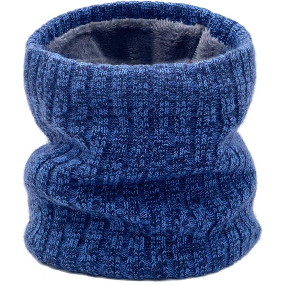 Men's Navy Winter Thermal Fleece Neck Warmer Windproof Face Cover Ski Mask